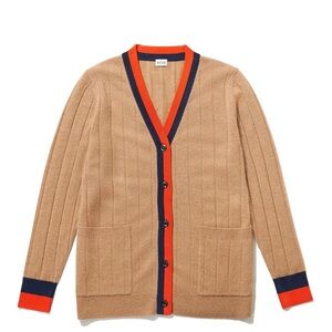 Kule 100% Cashmere The Sinclair striped Cardigan